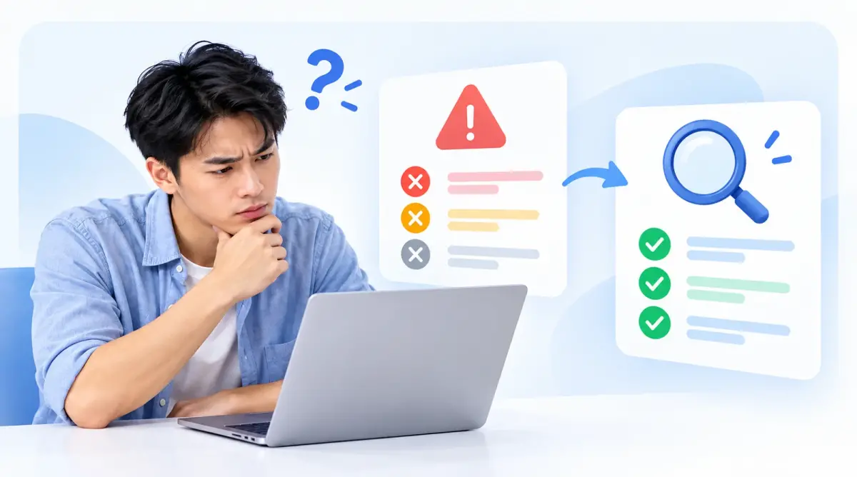 Chủ cửa hàng xem danh sách lỗi để tìm vì sao website chậm và cách khắc phục