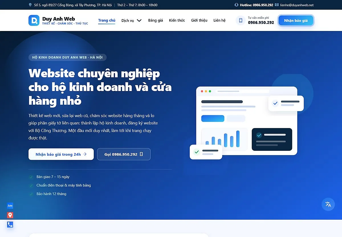 Website Duy Anh Web