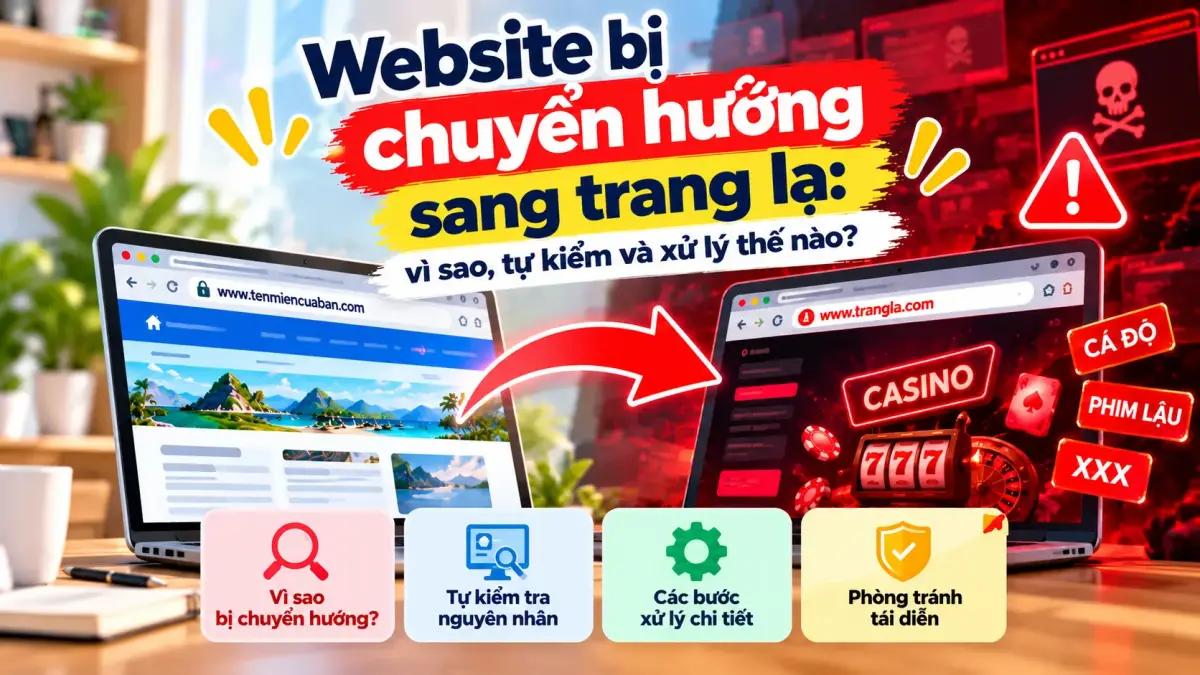 Website bị chèn link bẩn: vì sao, tự kiểm và dọn thế nào?