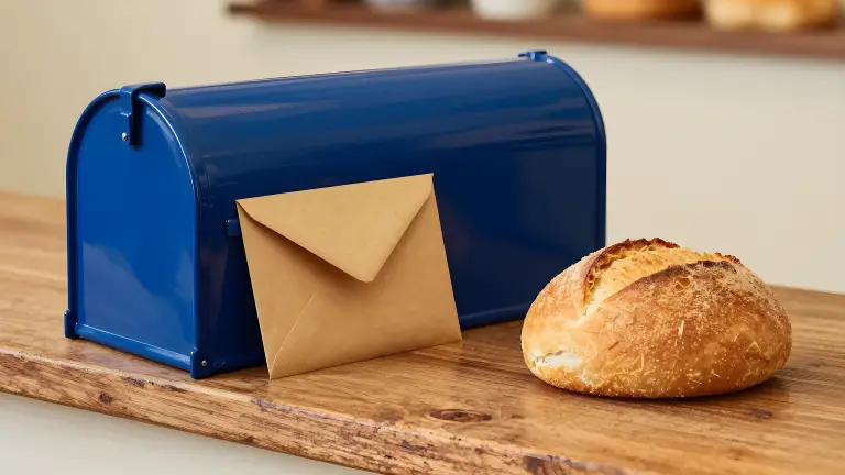 Hộp thư xanh, phong bì kraft, ổ bánh mì: tạo email tên miền cho tiệm bánh